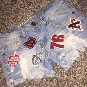 Light Blue Jean Shorts